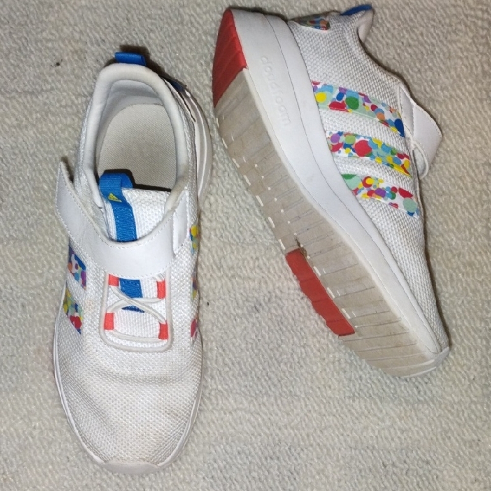 Adidas Colorful Kids Shoes with Velcro Strap